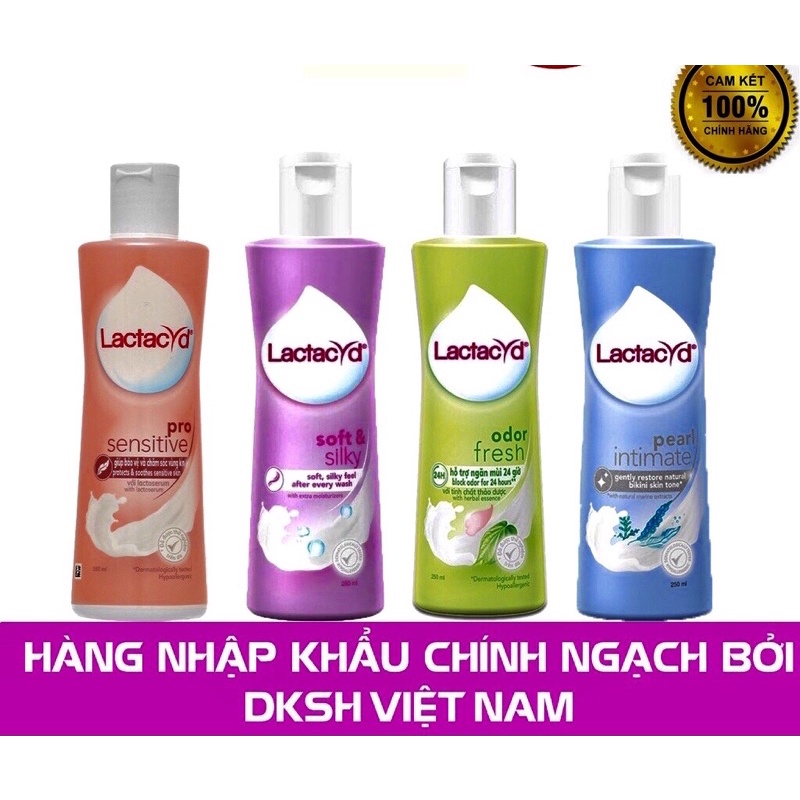 (250ml) Dung Dịch Vệ Sinh Phụ Nữ Lactacyd Chính Hãng Công Ty