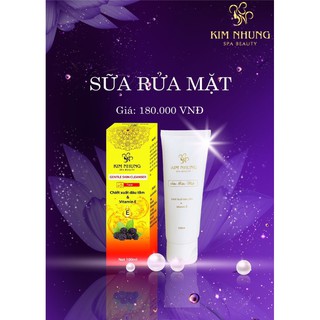 ( SẠCH DA NGỪA MỤN ) Sữa Rửa Mặt Dâu Tằm Kim Nhung Spa BEAUTY