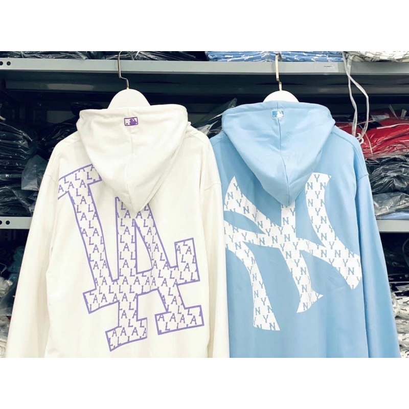 Áo Hoodie MLB Nỉ Da Cá Dày Dặn Full Tag Mác cho cả Nam và Nữ