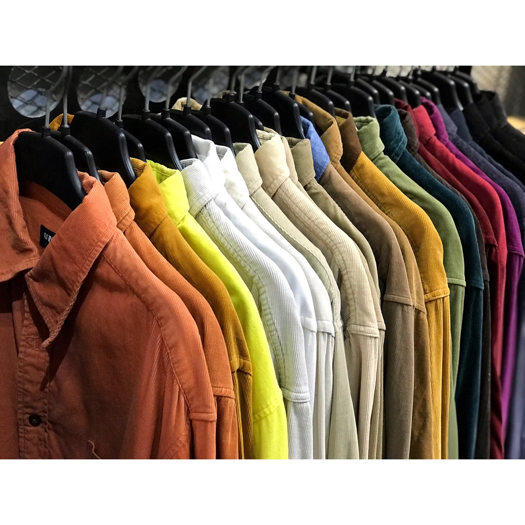 [Hàng Hiệu 2hand loại 1] 𝐂𝐎𝐑𝐃𝐔𝐑𝐎𝐘 𝗦𝗵𝗶𝗿𝘁 🔥Sơ mi nhung tăm hiệu Unisex mới 90-99%🔥Vintage Corduroy Shirt Authentic | BigBuy360 - bigbuy360.vn