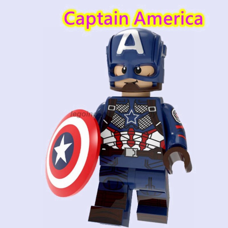 Lego hình Captain America Iron Man Thanos Red Skull Marvel Avengers Endgame Building Blocks Đồ chơi cho trẻ em Quà tặng