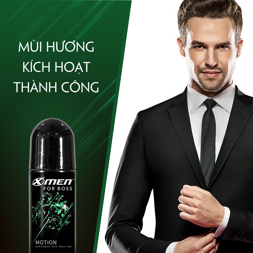 Combo Nước Hoa Bỏ Túi X-Men Motion 18ml - Lăn khử Mùi X-Men For Boss Motion 50ml