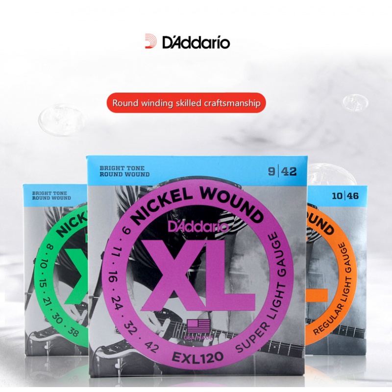 D'addario Exl130 120 110 Vết thương Niken Dây đàn Guitar điện Dây đàn Guitar điện Dây đàn Dây âm thanh Dây đàn guitar a