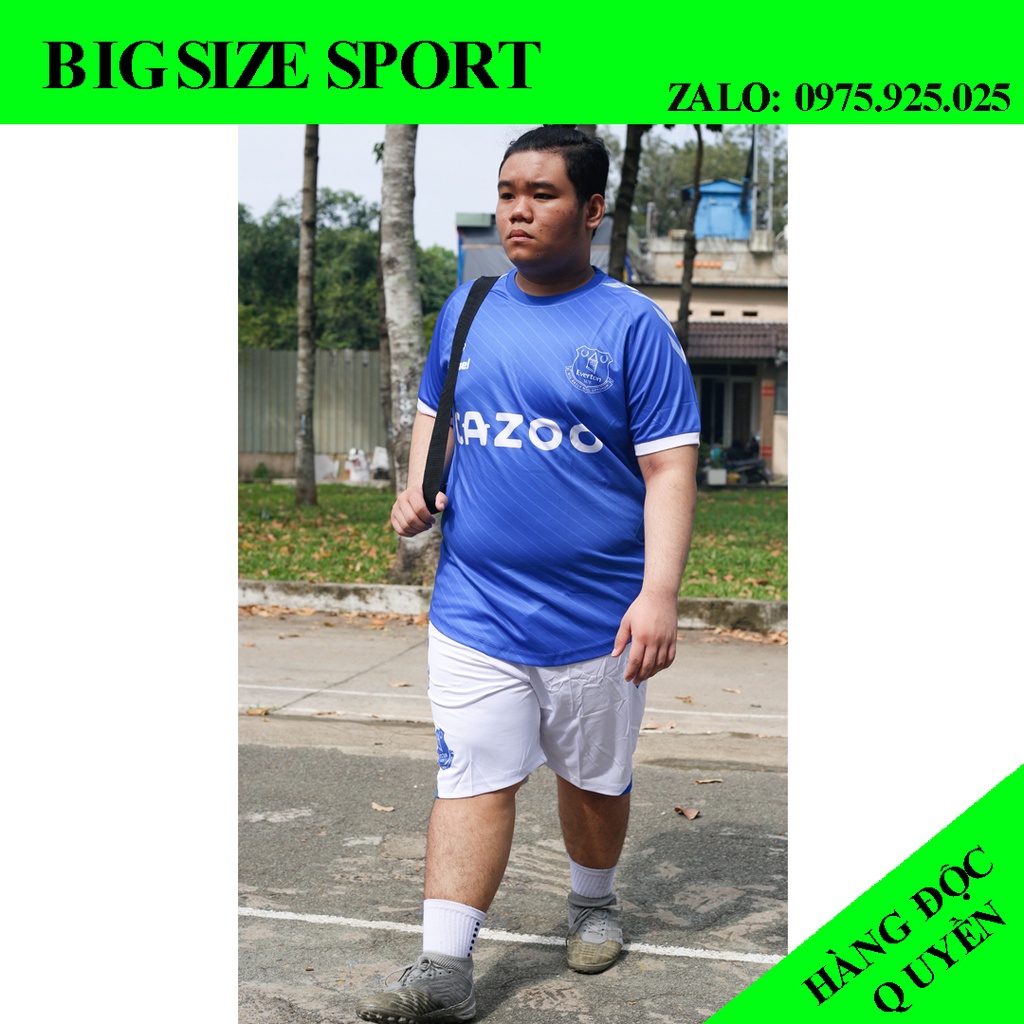 Bộ quần áo bóng đá everton size bự to cho người mập ú, quần áo thể thao big size - YESSPORT