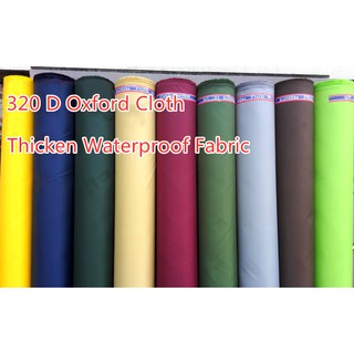320d polyester Oxford vải dày lớp phủ PU chống nắng vải chống thấm DIY may lều ô ngoài trời 50x150cm