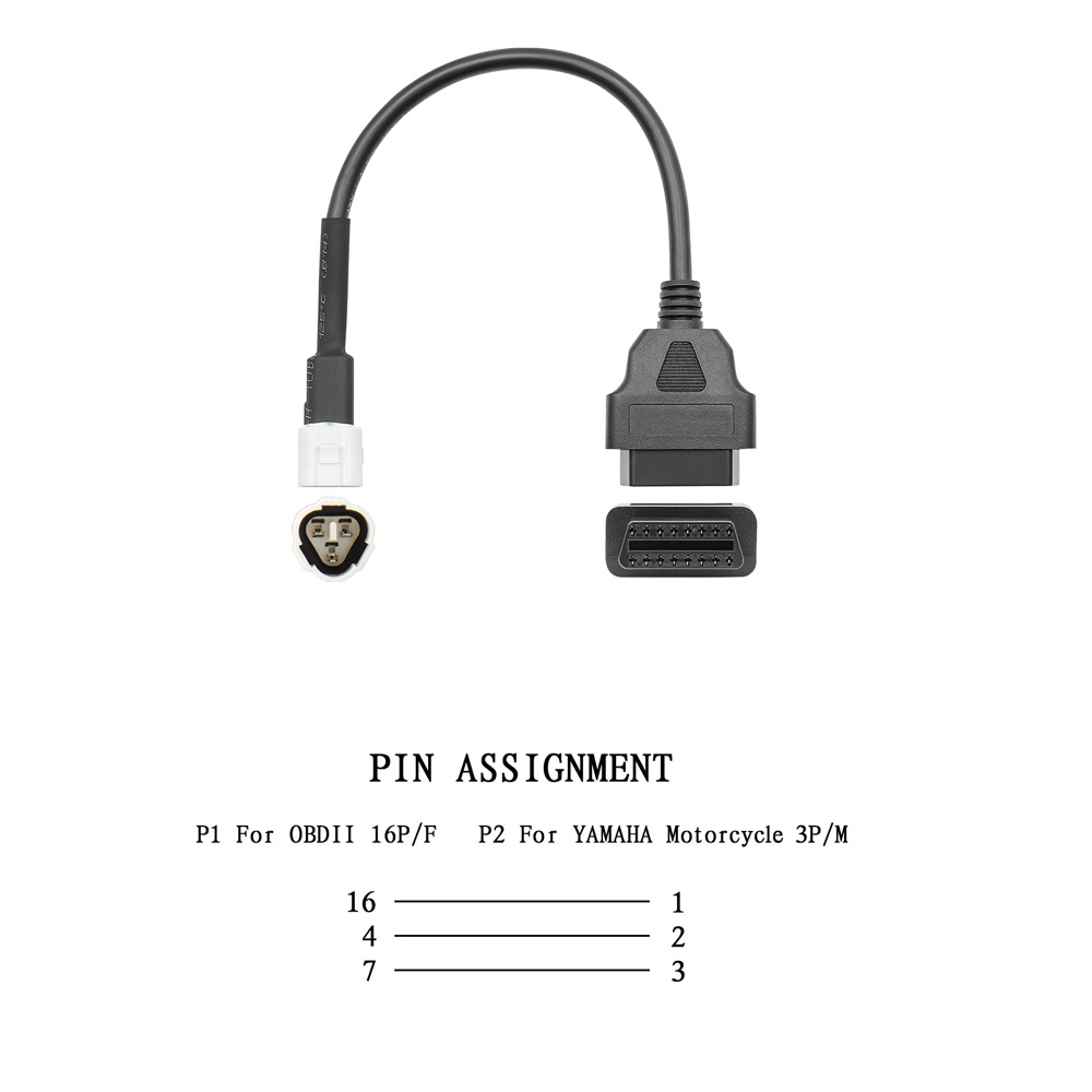 YAMAHA Cáp Kết Nối bluetooth elm327 v1.5 3pin Sang 16pin obd2 Cho Xe Mô Tô honda obd 2 elm 327