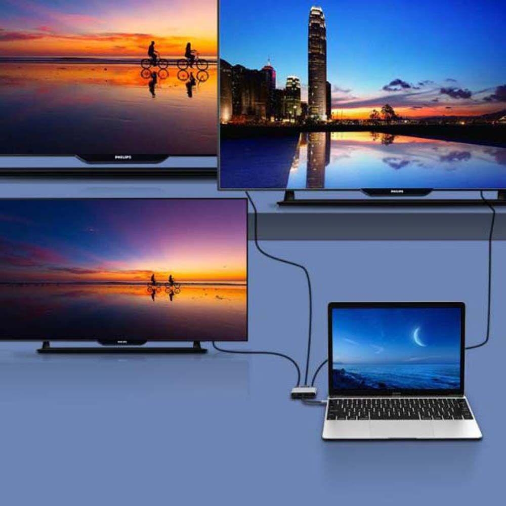 Cáp Chuyển Đổi USB-C Sang HDMI Type C Sang VGA Chuyên Dụng Cho Máy Tính