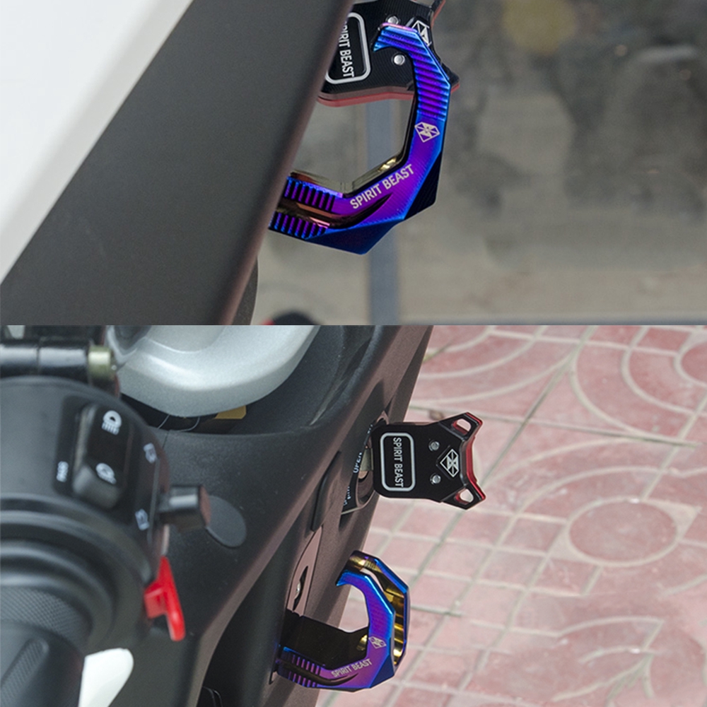 Móc treo đồ/nón bảo hiểm hiệu SPIRIT BEAST bằng hợp kim nhôm dùng cho xe máy