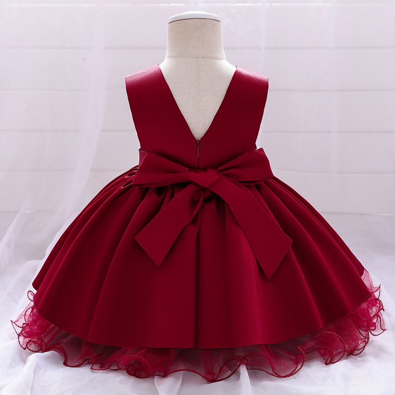 Mqatz Đầm tutu Công Chúa Tay Ngắn Phối Ren Dễ Thương Cho Bé Gái 1-5 Tuổi L1989Z