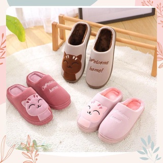 Dép Bông Hình Mèo, Đế Cao Su Dẻo, Dép Lông Mịn cực cute. DP97