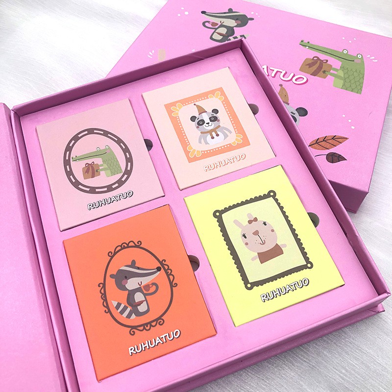 Bảng phấn mắt nhũ lì 4 ô lấp lánh Ruhuatuo Animation Senabeauty | BigBuy360 - bigbuy360.vn