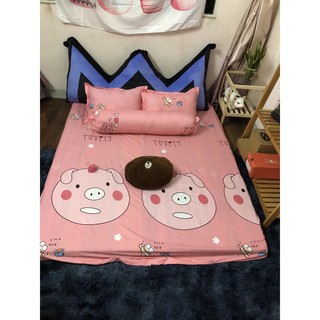 Set 4 món chăn hè thu kèm ga gối poly