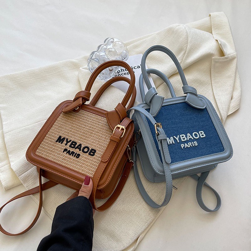 Túi Đeo Chéo Hình Vuông Nhỏ Cầm Tay Dễ Phối Đồ Thời Trang Cho Nữ