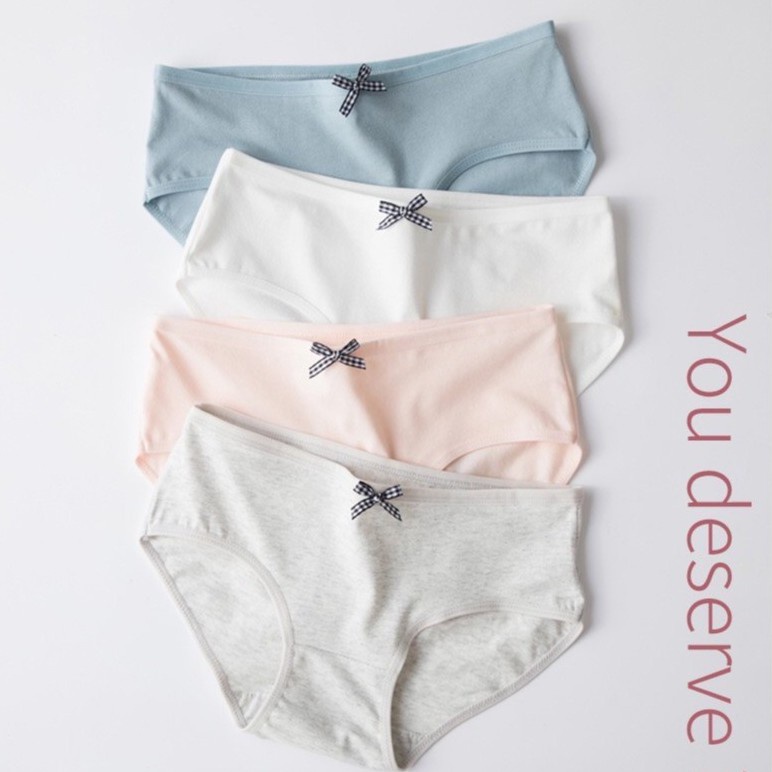 Quần Lót Nữ Cotton Thấm Hút Mồ Hôi, Chống Viêm, Kháng Khuẩn Mềm Mịn - QC10 Evelyn