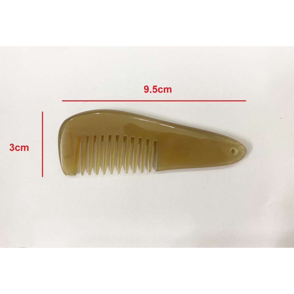 Móc treo chìa khóa bằng Sừng trâu - Lược mini được làm từ Sừng trâu