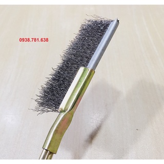 Bàn Chải Cán Sắt Đầu Thẳng Sợi Thép