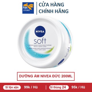 Kem dưỡng ẩm nivea soft đức 200ml