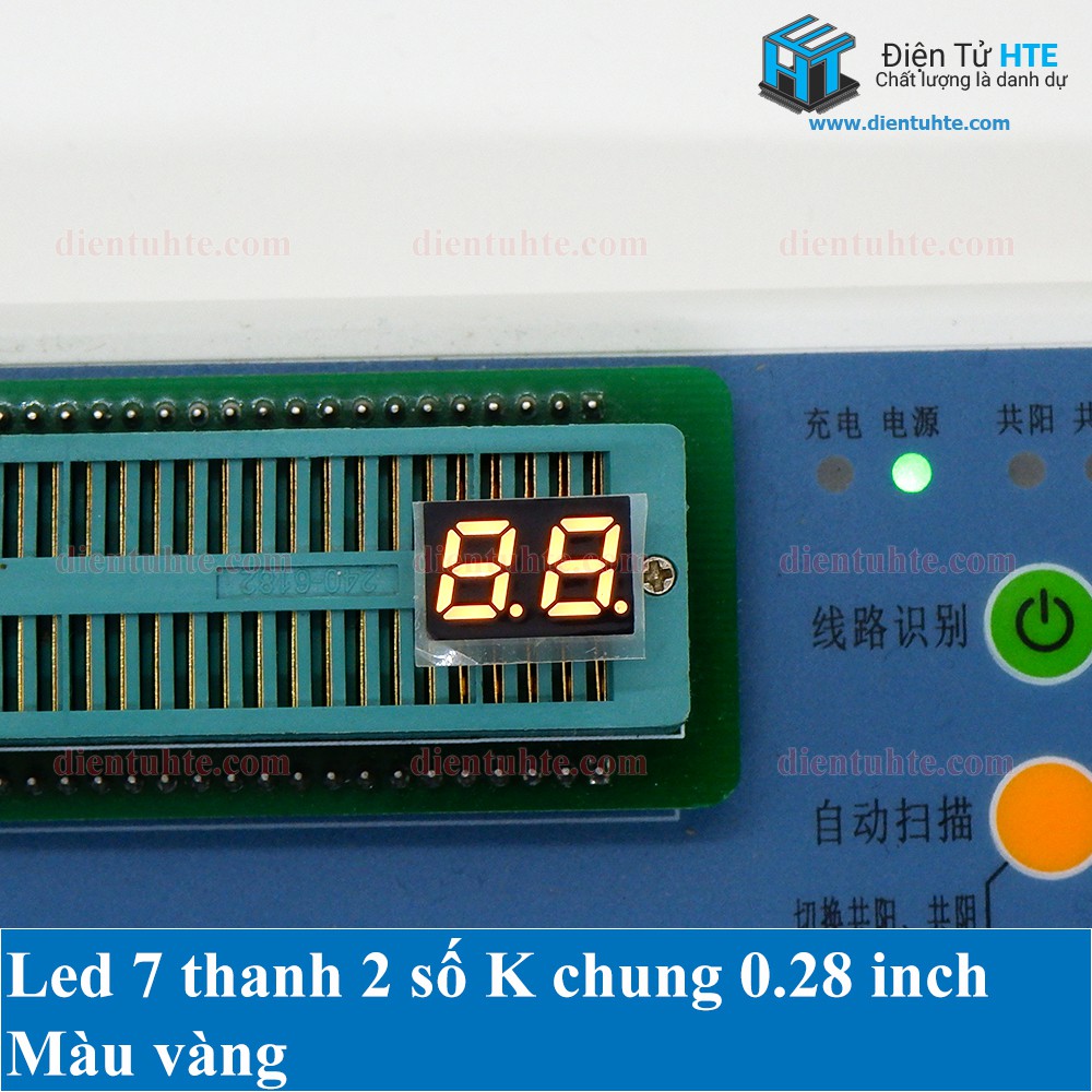 Led 7 thanh 2 số K chung 0.28 inch [HTE Quy Nhơn CN2]