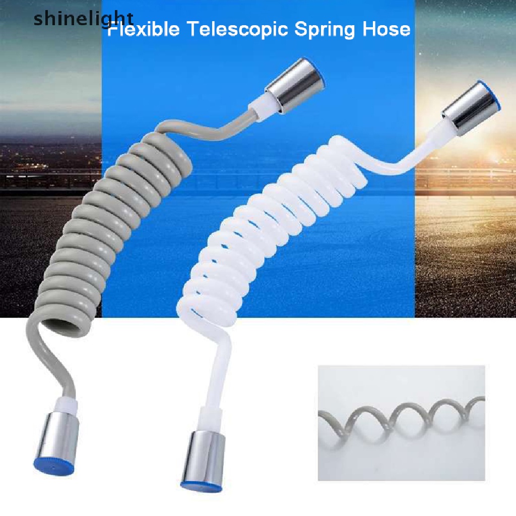 [shinelight] Phụ Kiện Ống Nước Dây Điện Thoại Linh Hoạt Cho Phòng Tắm