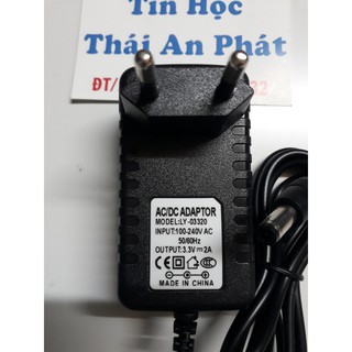 Adapter 3.3V-2A đầu lớn (5.5mm*2.1mm~2.5mm),hàng chất lượng.