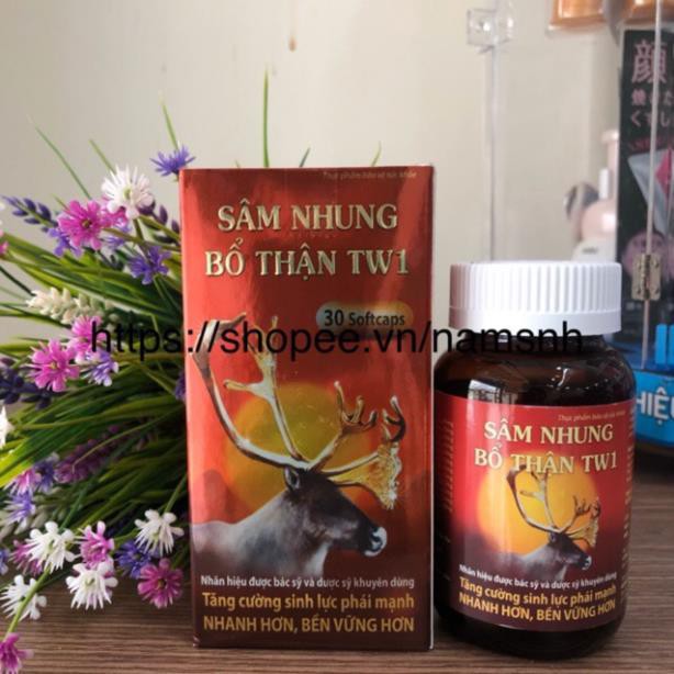 Sâm nhung bổ thận TW1 Bổ thận, tráng dương, mạnh gân cốt Lọ 30 viên