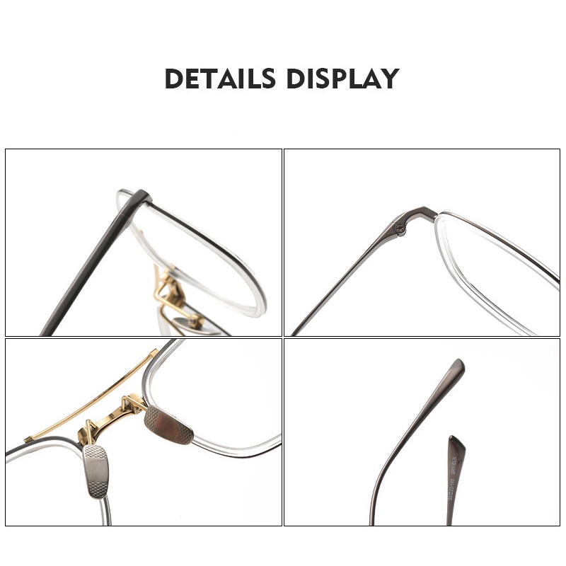 Mắt kính titan phong cách Nhật Bản thời trang cho nam