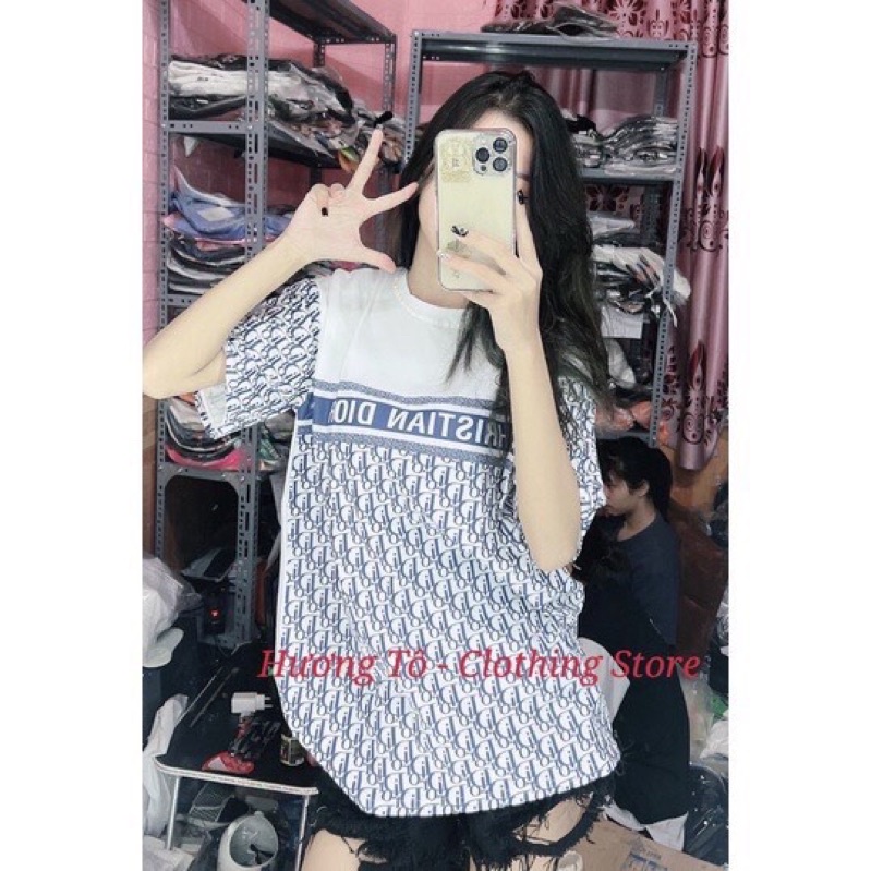 Áo Phông Tay Lỡ D.I.O Cổ Tròn Kiểu Dáng Hàn Quốc Unisex Nam Nữ Mặc Áo Đôi Áo Nhóm Freesize | BigBuy360 - bigbuy360.vn