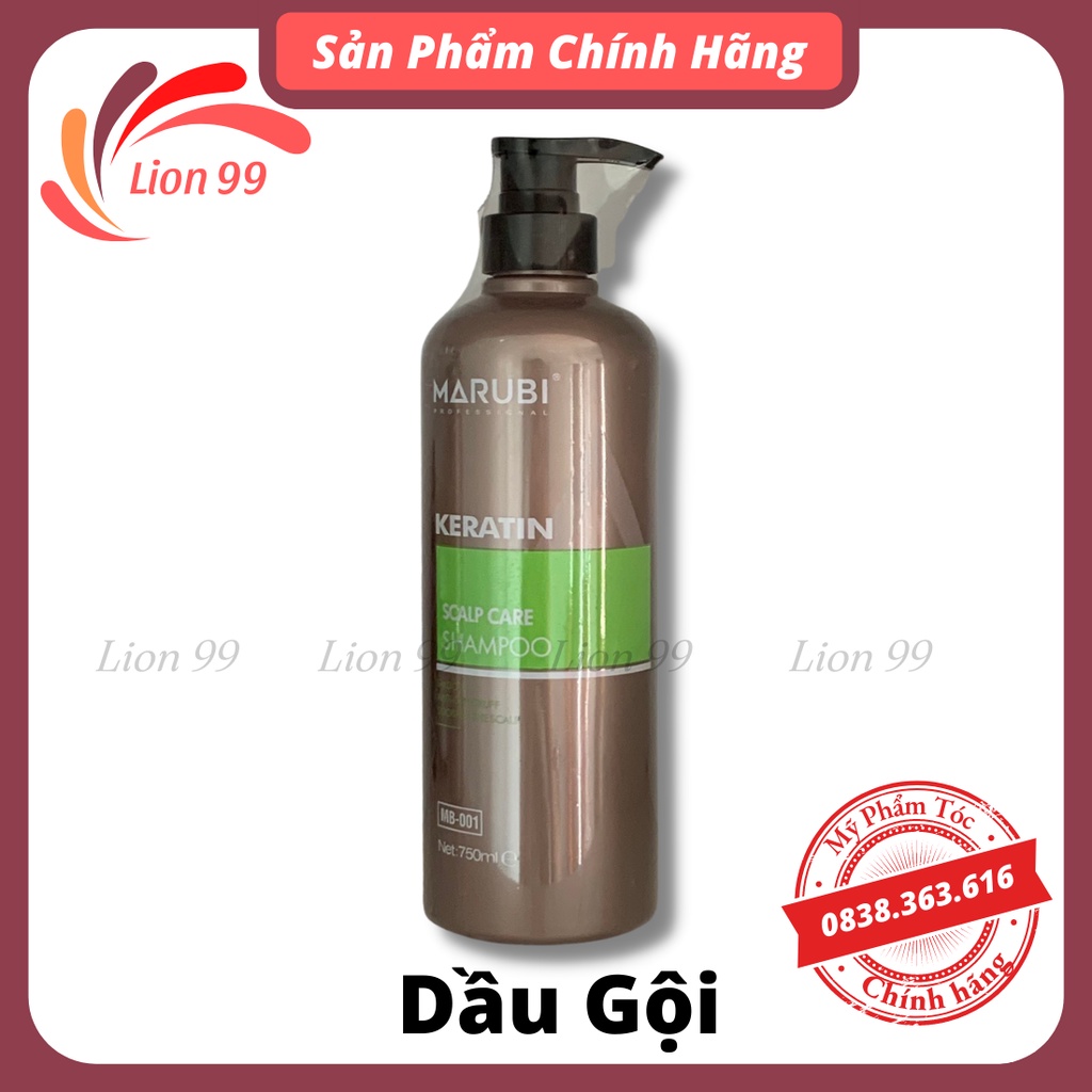 Cặp dầu gội xả Marubi keratin collagen siêu mượt 750ml dành cho mọi loại tóc siêu dưỡng