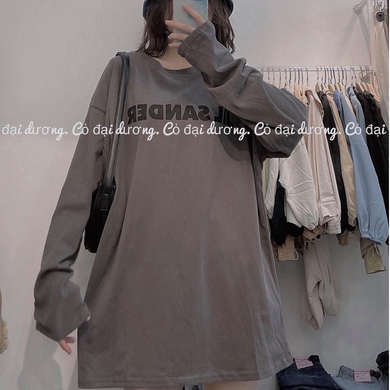 Áo phông thu đông tay dài ống xuông chữ JIL SANDER -Mã 3158 ( kèm ảnh thật ) | BigBuy360 - bigbuy360.vn