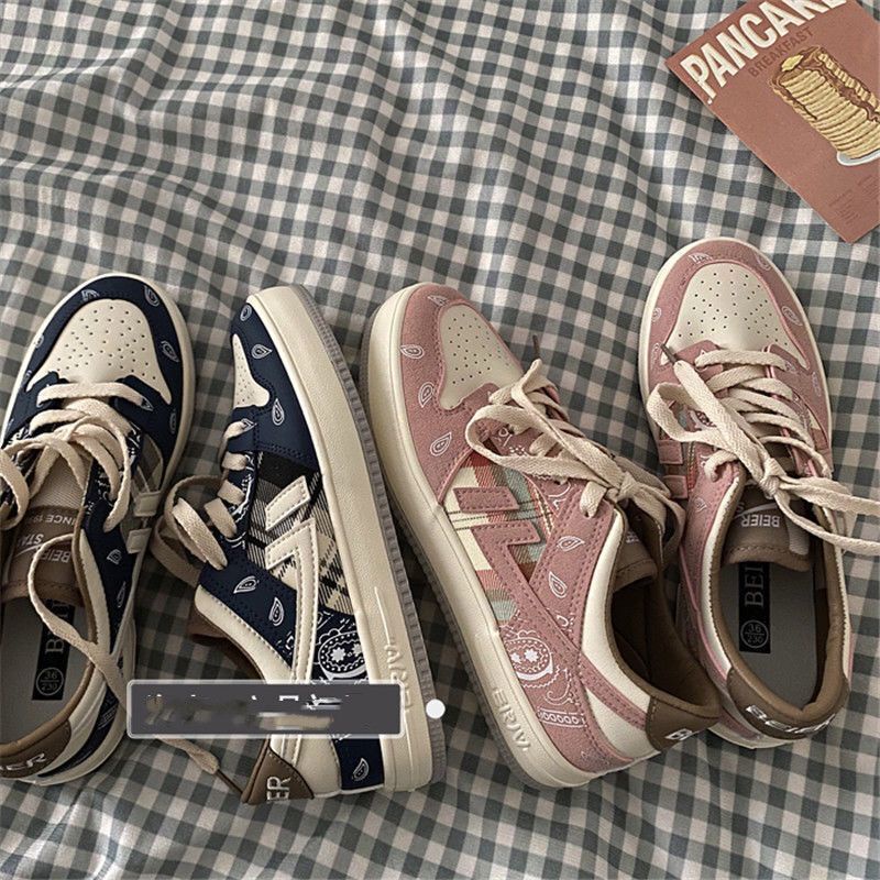 Giày Thể Thao Canvas Thoáng Khí Phong Cách Retro Nhật Bản Cho Nữ