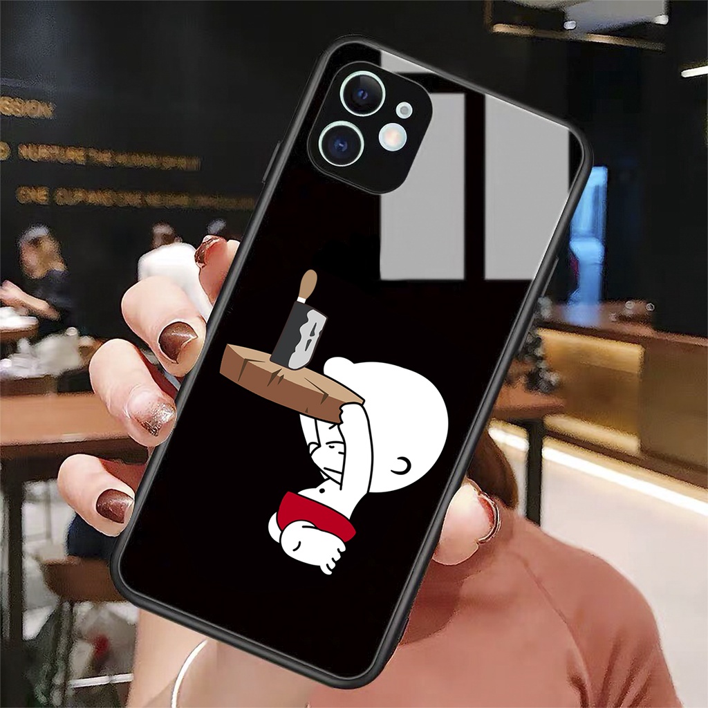 Ốp lưng iphone kính cao cấp cặp đôi hiến dâng đời zai case 14plus 14 pro max 13 12 promax 11 mini 6 6s 7 8 plus x xr xs