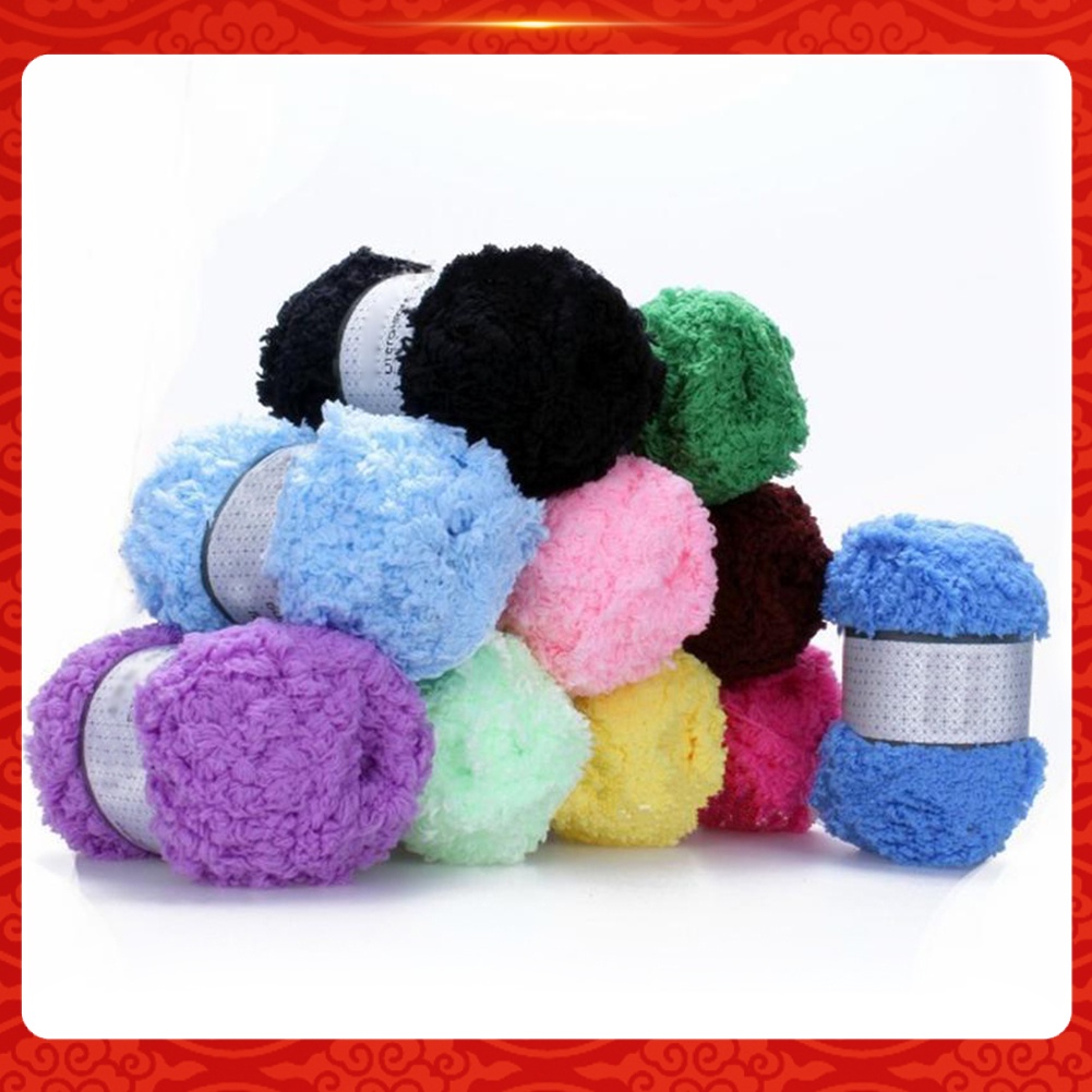 (lvits) Cuộn Len Vải Chenille Mềm Mại Ấm Áp Dùng Để Đan Áo Khoác / Khăn DIY