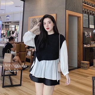 Áo BBDoll Phối Tay Bèo Trắng Dễ Thương Hàng Đẹp Chất Mềm✌️Ảnh Thật