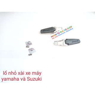 gác chân ducati gắn xe sirius raider và các dòng xe máy suzuki yamaha lổ ty nhỏ