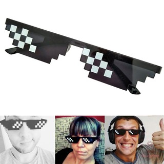 Mắt kính thời trang nam nữ cá tính Thug Life 6 chấm Minecraft siêu ngầu (có bản to và bản nhỏ) - Kính troll Thug Life