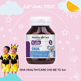Dha heathy care úc ,Dha kid bổ sung omega-3 cho trí não bé từ 4 tháng tuổi 60 viên