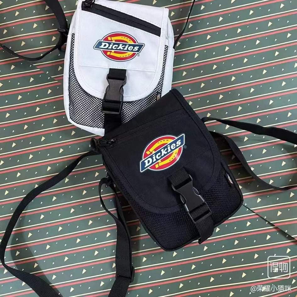 Túi đeo chéo DICKIES vải canvas đeo vai thời trang nam nữ 2 màu đen, trắng