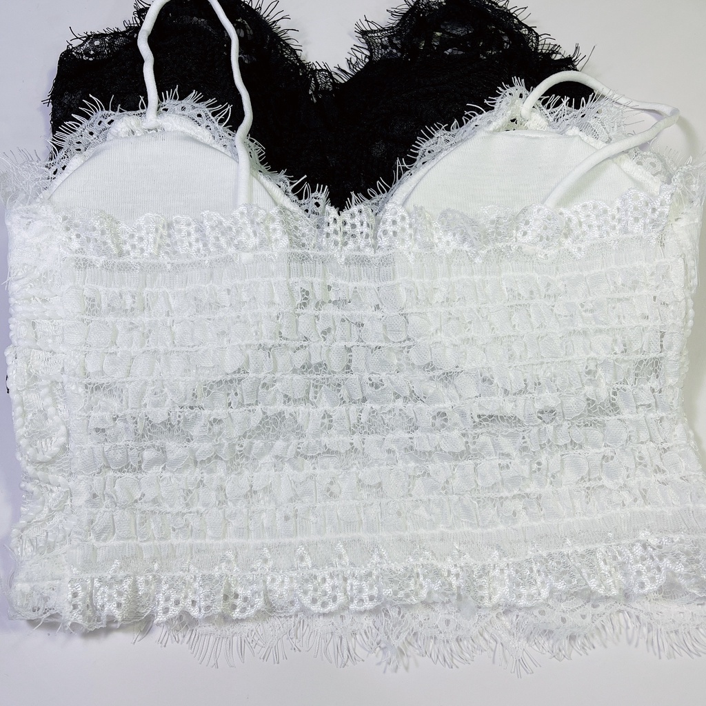 Áo Bra ren mềm dây thừng nổi 1717 FreeSize&lt;55kg