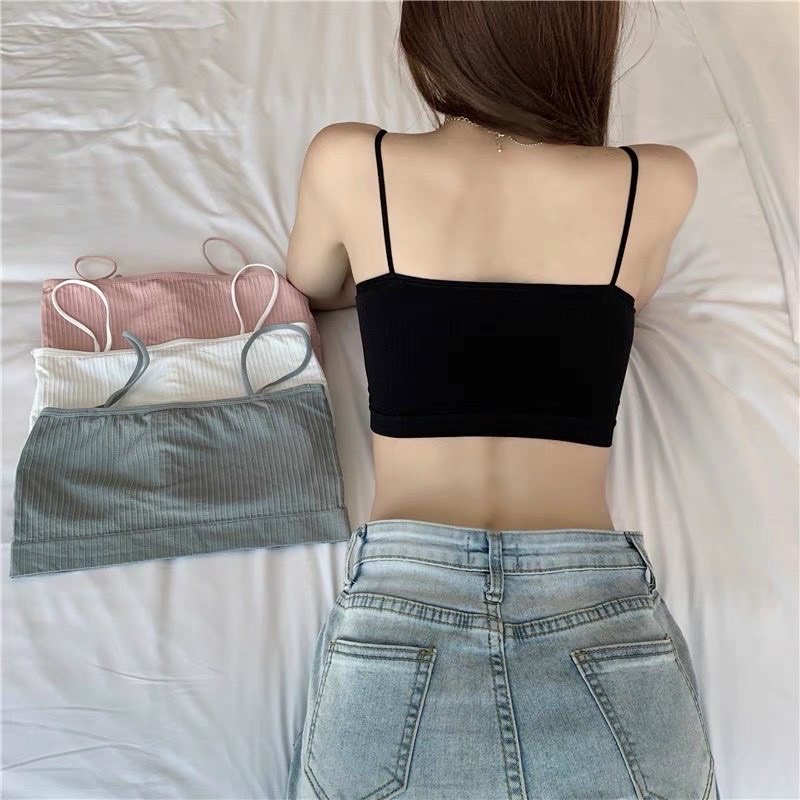 Áo 2 dây croptop có lót ngực 🌿🌿kèm theo hình thật