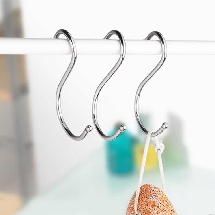 Combo10 Móc Treo Chữ S HADOCHI Inox Đầu Tròn Siêu Chắc