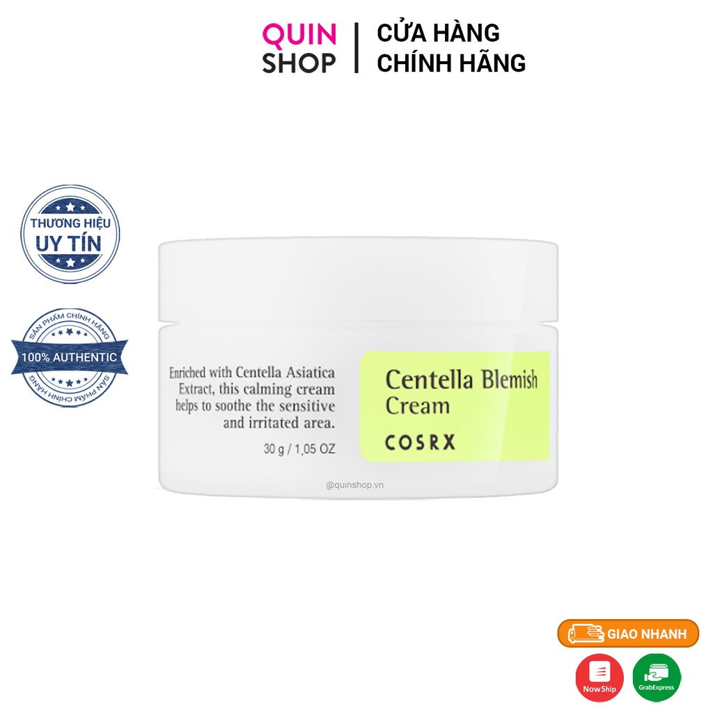 Kem Dưỡng Làm Dịu Da, Giảm Mụn Cosrx Centella Blemish Cream