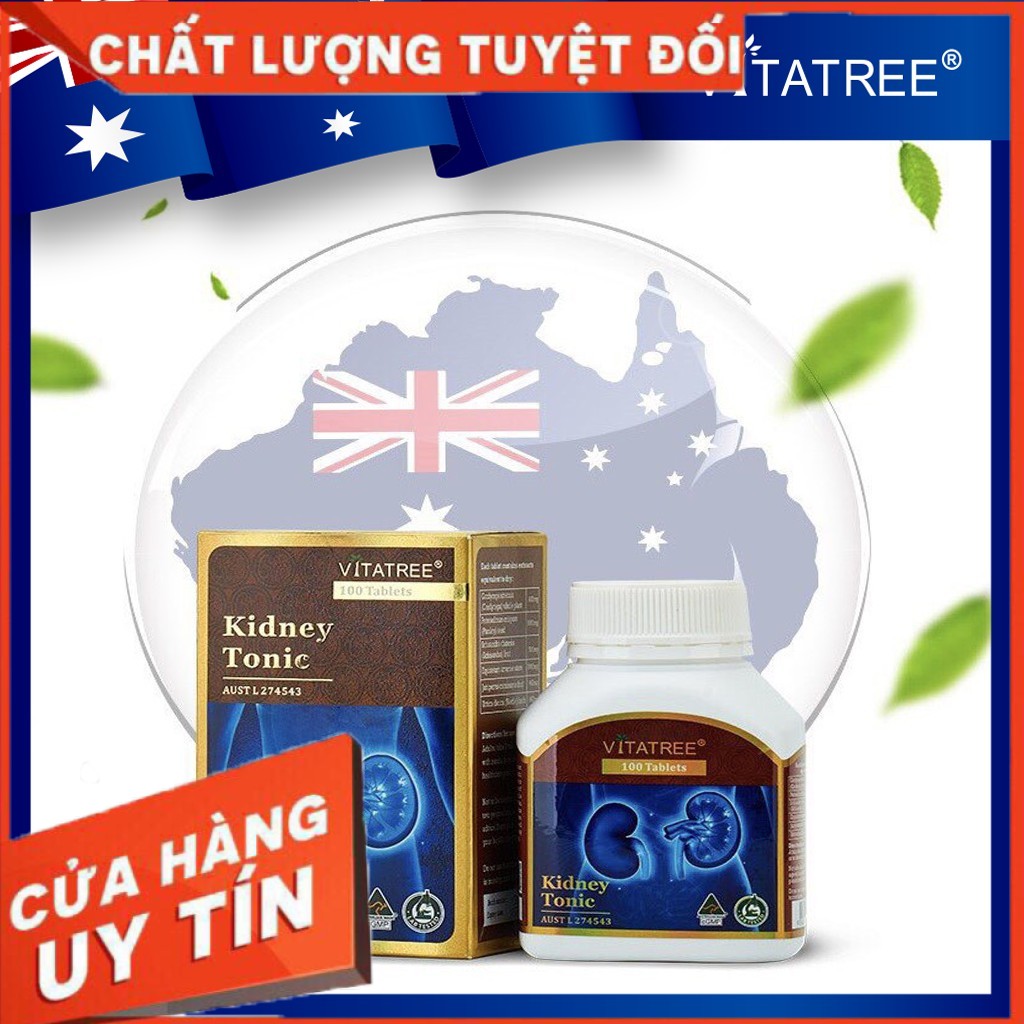 Viên uống bổ thận Vitatree Kidney Tonic - Hộp 100 viên (Hàng nhập khẩu)