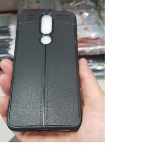Ốp dẻo đen giả da autofocus cho nokia x5/5.1 plus, nokia x6/6.1 plus