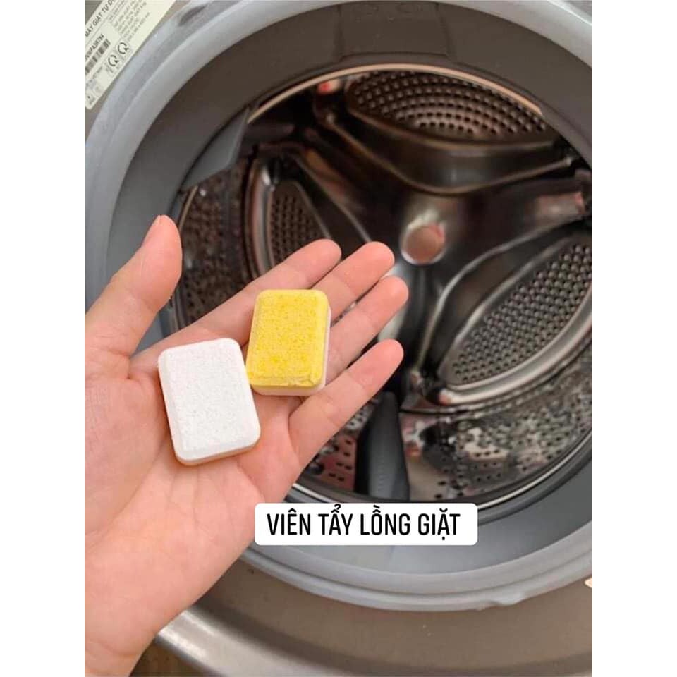 Vệ Sinh Lồng Giặt, Viên Tẩy Lồng Giặt Denkmit Loại Bỏ Cặn Bẩn, Mùi Hôi Máy Giặt Tomlige Lẻ 1 Viên