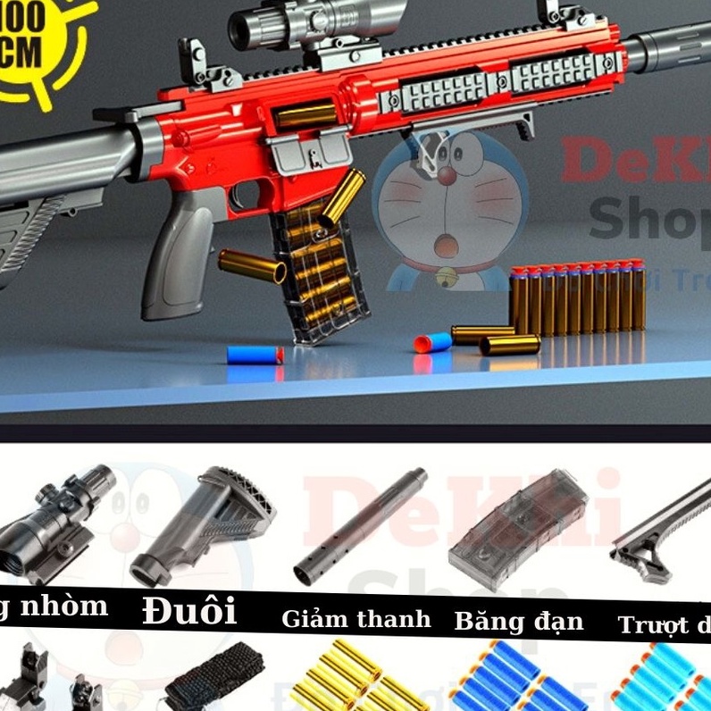 Đồ chơi cho bé đồ chơi trẻ em nerf glock m4 m416 bắn thanh xốp văng cell mô hình figure decor giá rẻ cao cấp gaming pubg
