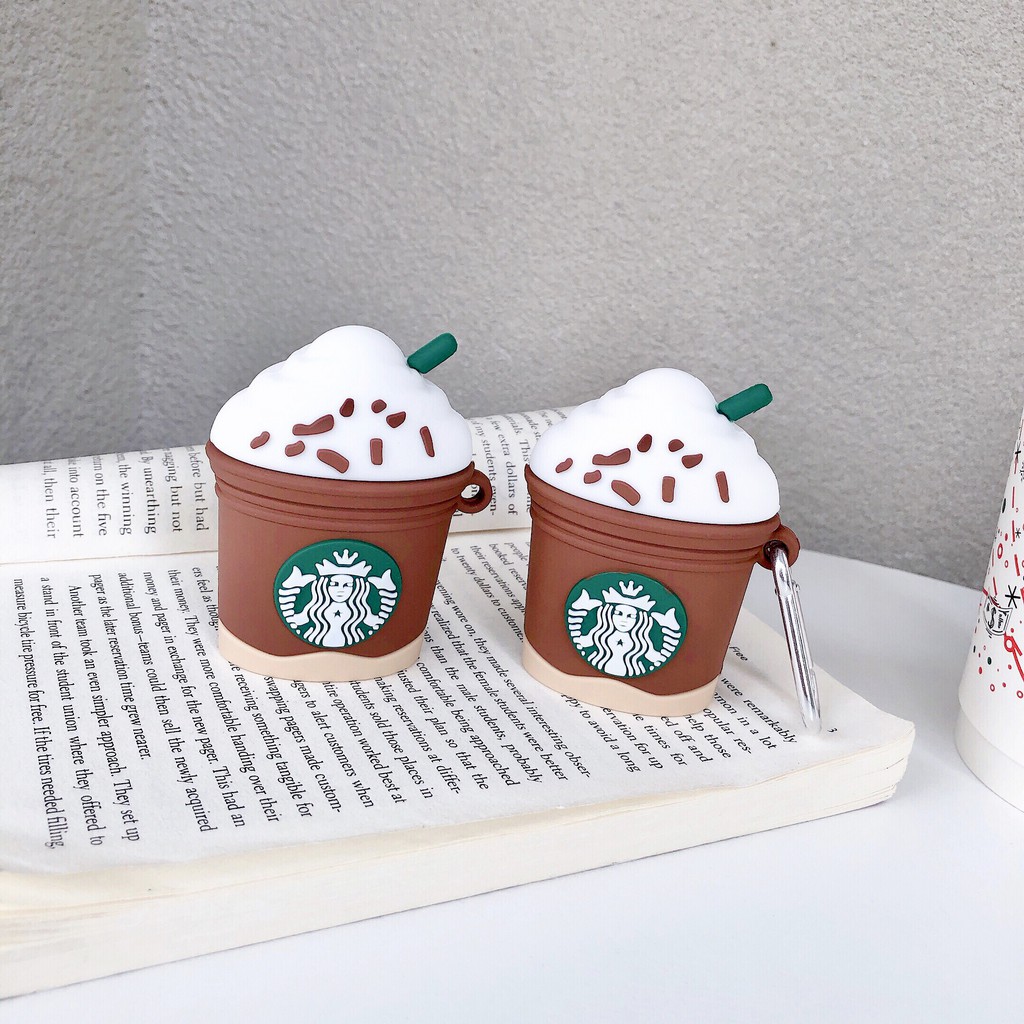 iPhone AirPods Pro AirPods 1 AirPods 2 Ice Cream Coffee Cup Silicone Earphone Case Vỏ tai nghe