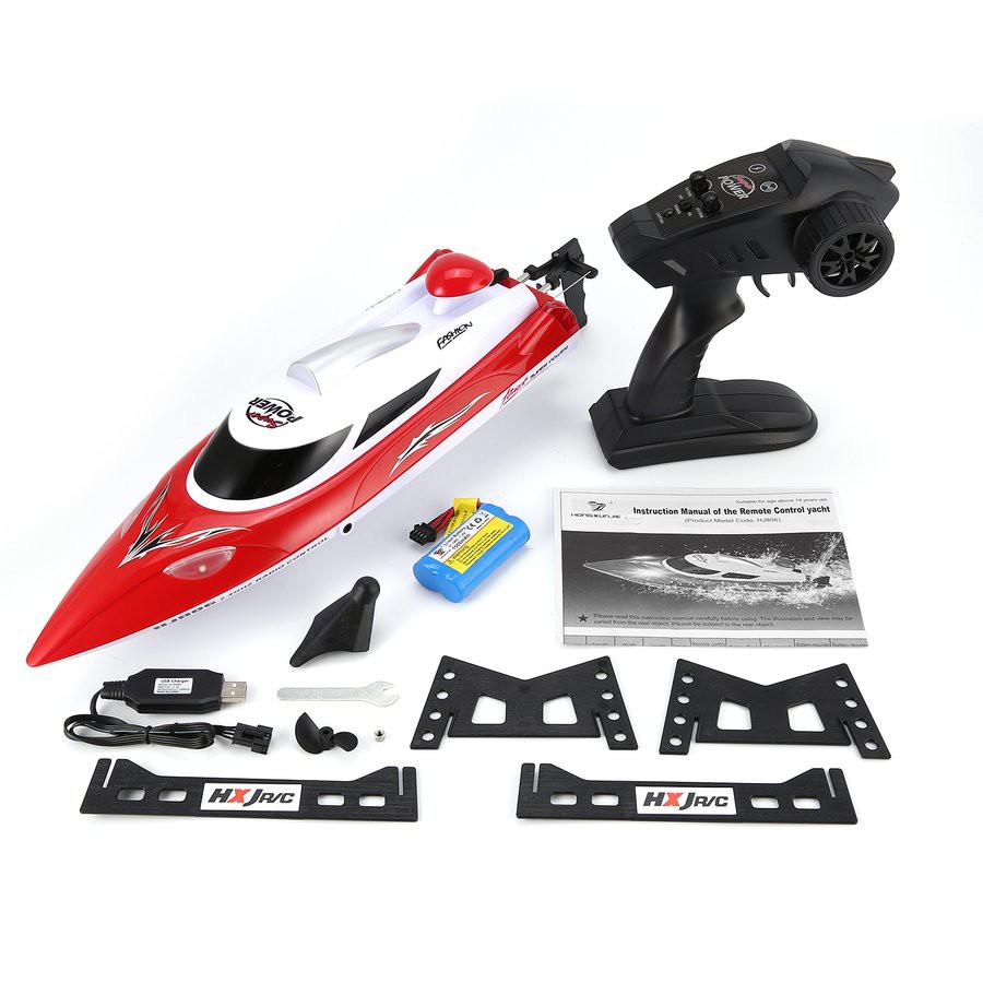CODHONGXUNJIE HJ806 47cm 2.4G RC 30km/h High Speed Racing Flipped Boat