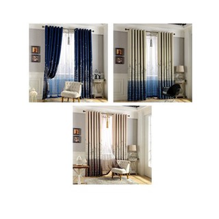 Rèm cửa chắn sáng chất liệu polyester 100x250cm hình lâu đài