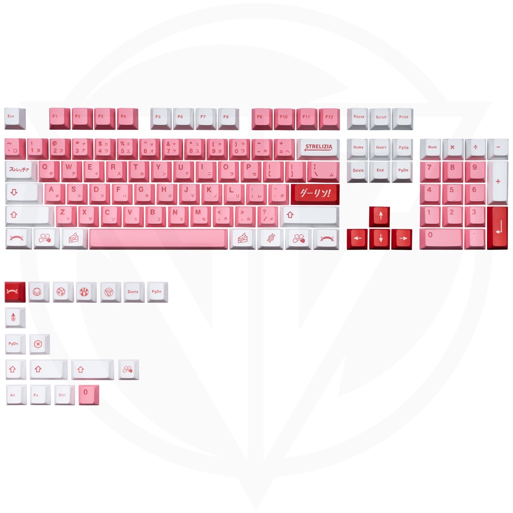 Keycap Darling Clone 122 nút bàn phím cơ