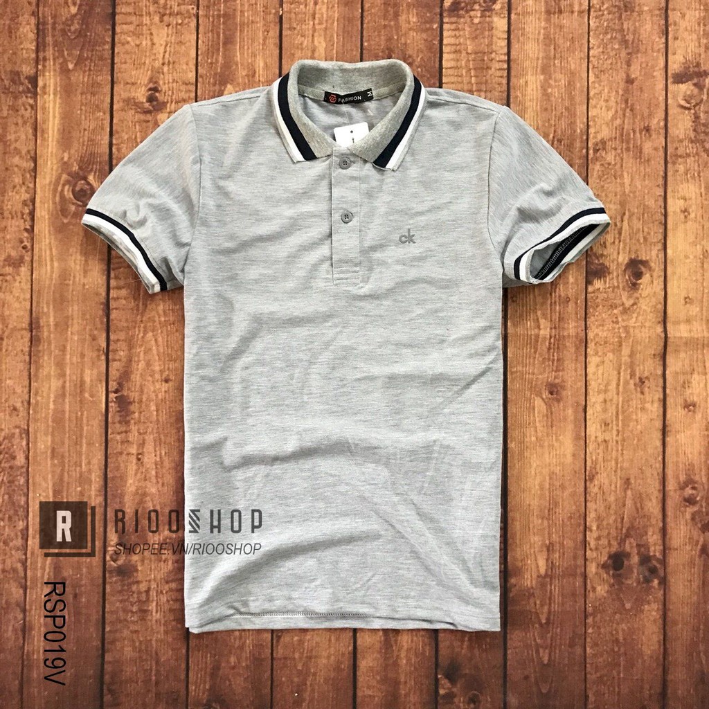 Áo polo cá sấu, áo phông nam có cổ cá sấu 4 chiều phối viền form rộng KAV tay ngắn đẹp RSP019V có size xxl Riooshop | BigBuy360 - bigbuy360.vn